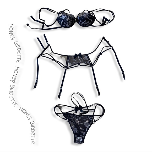 Honey Birdette, 3-Piece Lingerie Set - Picture 2 of 10